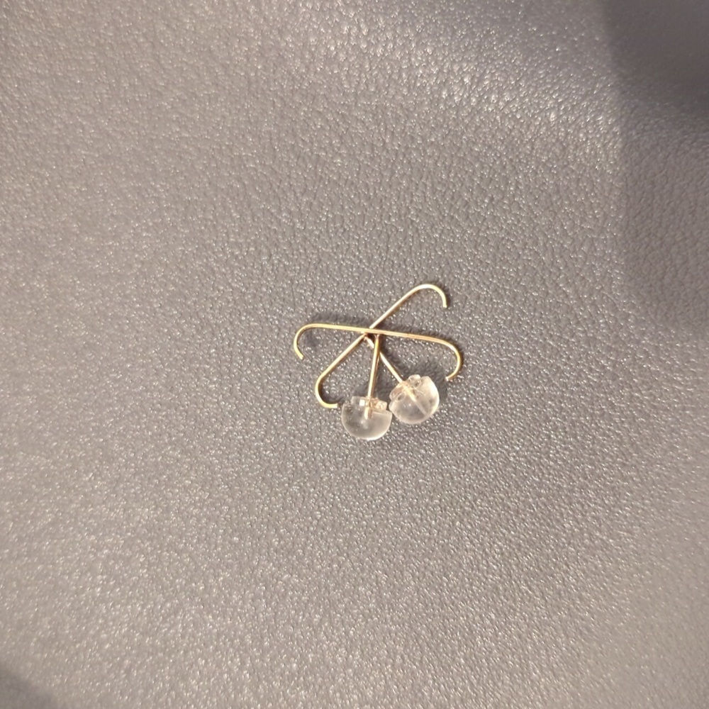 Stone & Strand Gold Bar Suspender Cuff Earrings - Picture 2 of 5